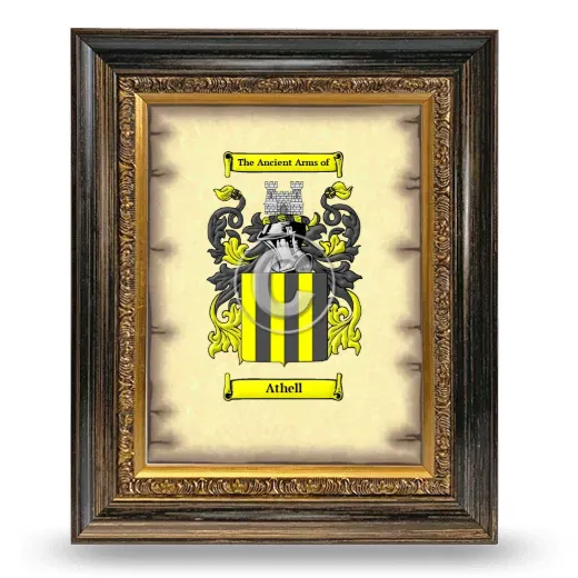 Athell Coat of Arms Framed - Heirloom