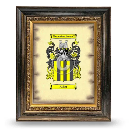 Athet Coat of Arms Framed - Heirloom