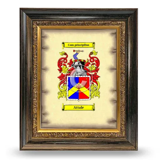 Attale Coat of Arms Framed - Heirloom