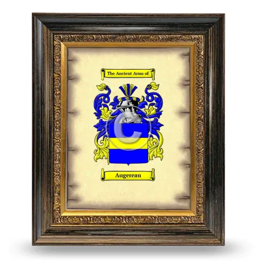 Augereau Coat of Arms Framed - Heirloom