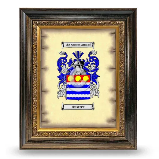 Austree Coat of Arms Framed - Heirloom