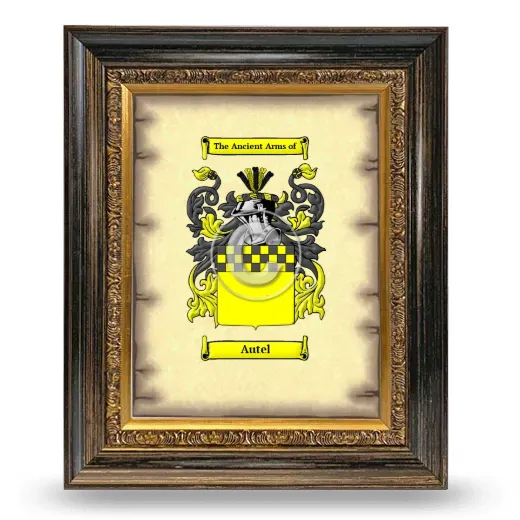 Autel Coat of Arms Framed - Heirloom