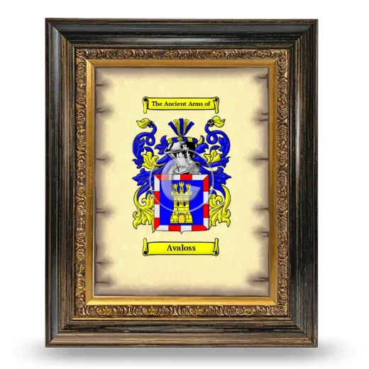 Avaloss Coat of Arms Framed - Heirloom