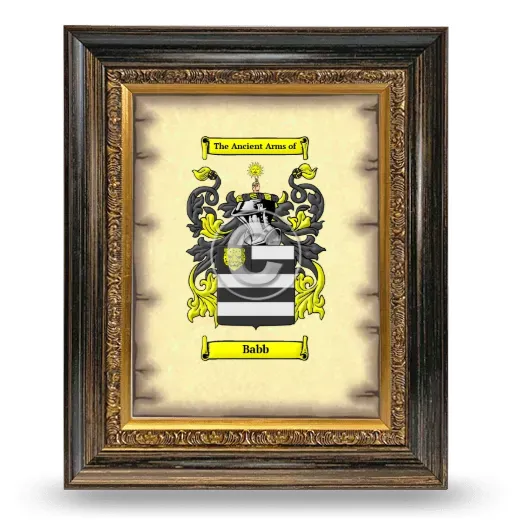 Babb Coat of Arms Framed - Heirloom
