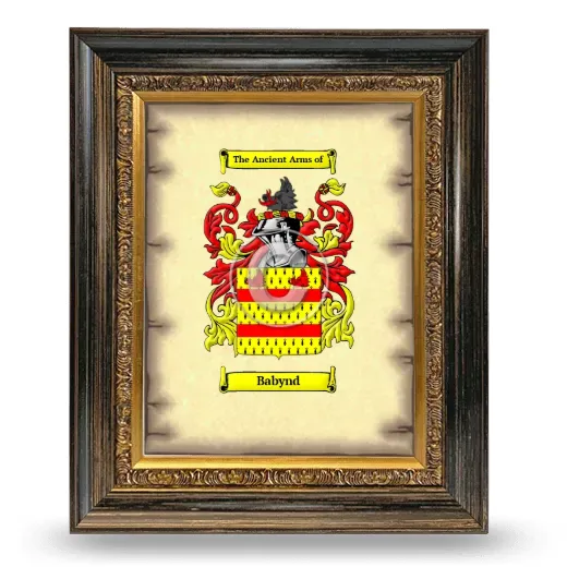 Babynd Coat of Arms Framed - Heirloom