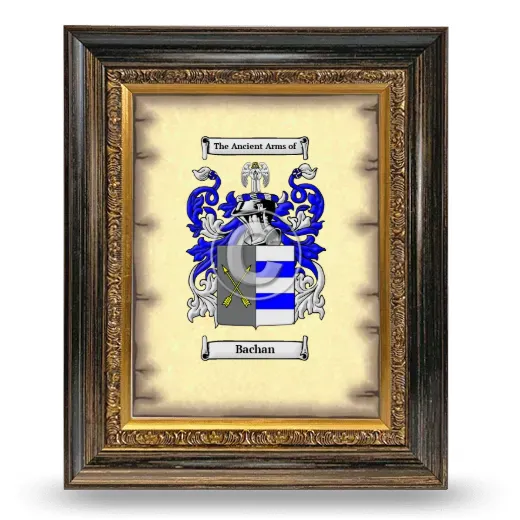 Bachan Coat of Arms Framed - Heirloom
