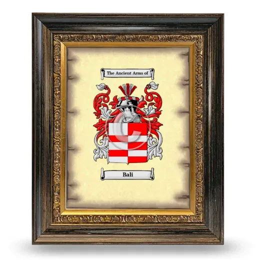 Bali Coat of Arms Framed - Heirloom