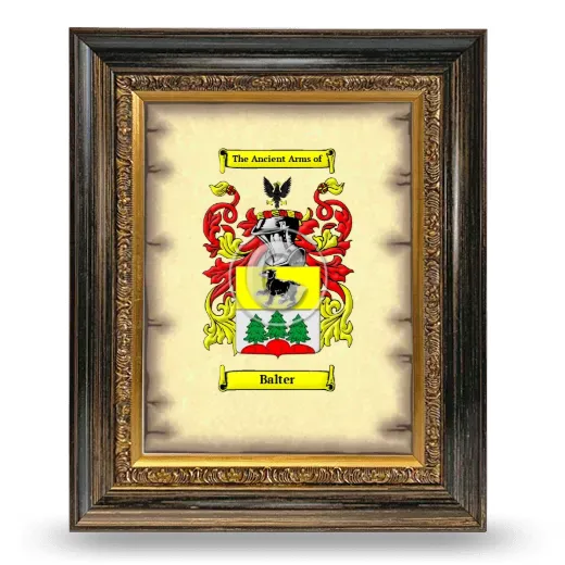 Balter Coat of Arms Framed - Heirloom