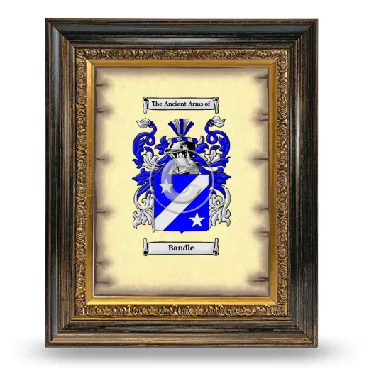 Bandle Coat of Arms Framed - Heirloom