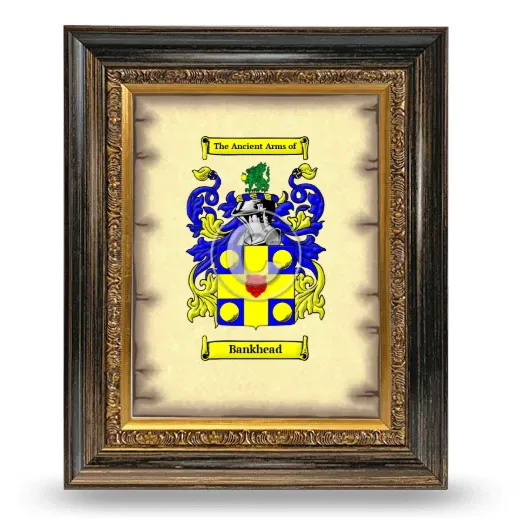 Bankhead Coat of Arms Framed - Heirloom