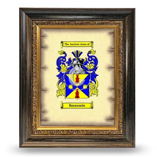 Barasoain Coat of Arms Framed - Heirloom