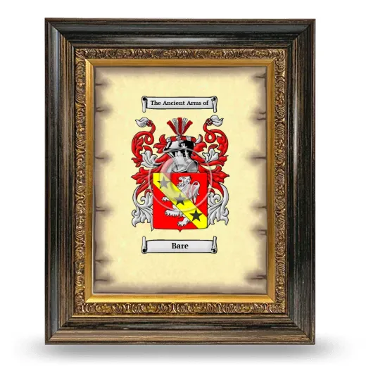 Bare Coat of Arms Framed - Heirloom