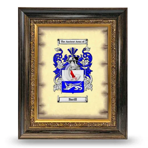 Barill Coat of Arms Framed - Heirloom