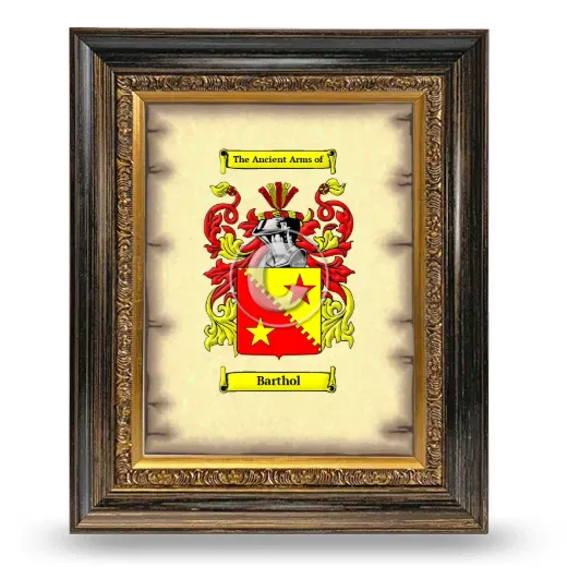Barthol Coat of Arms Framed - Heirloom