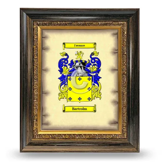 Bartrolm Coat of Arms Framed - Heirloom