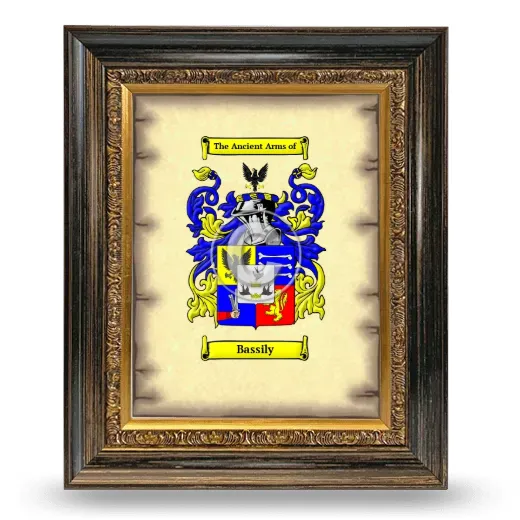 Bassily Coat of Arms Framed - Heirloom