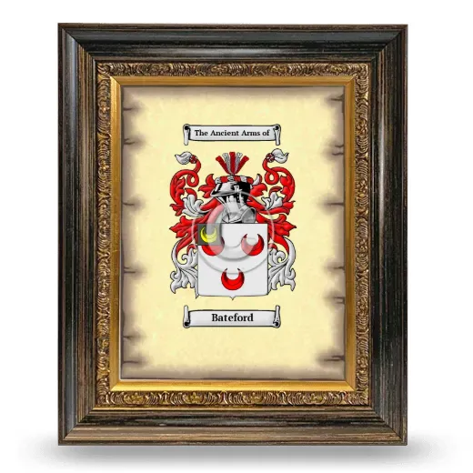 Bateford Coat of Arms Framed - Heirloom