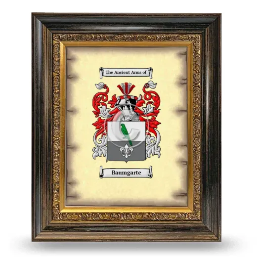 Baumgarte Coat of Arms Framed - Heirloom