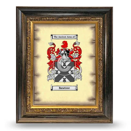 Bawtree Coat of Arms Framed - Heirloom