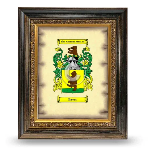 Bayer Coat of Arms Framed - Heirloom