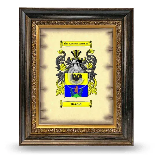 Bazold Coat of Arms Framed - Heirloom