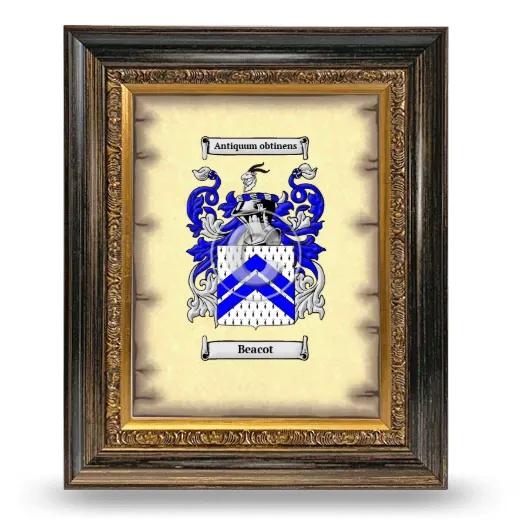 Beacot Coat of Arms Framed - Heirloom