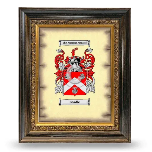 Beadle Coat of Arms Framed - Heirloom