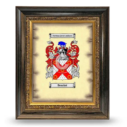 Bearint Coat of Arms Framed - Heirloom