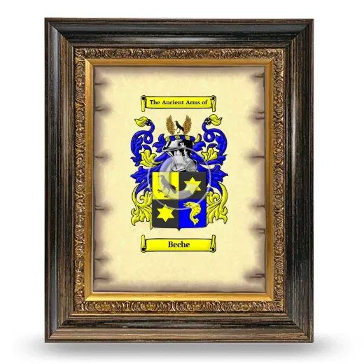 Beche Coat of Arms Framed - Heirloom