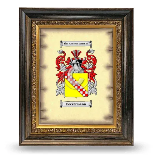 Beckermann Coat of Arms Framed - Heirloom