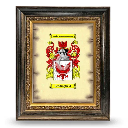 Beddingfield Coat of Arms Framed - Heirloom