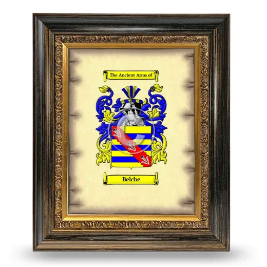 Belche Coat of Arms Framed - Heirloom