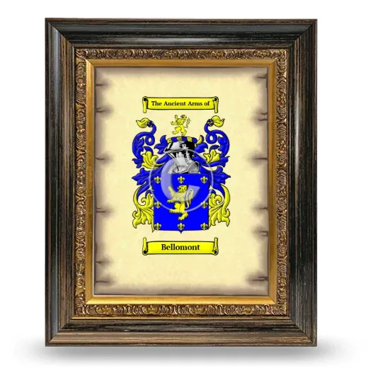 Bellomont Coat of Arms Framed - Heirloom