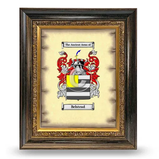 Belstead Coat of Arms Framed - Heirloom