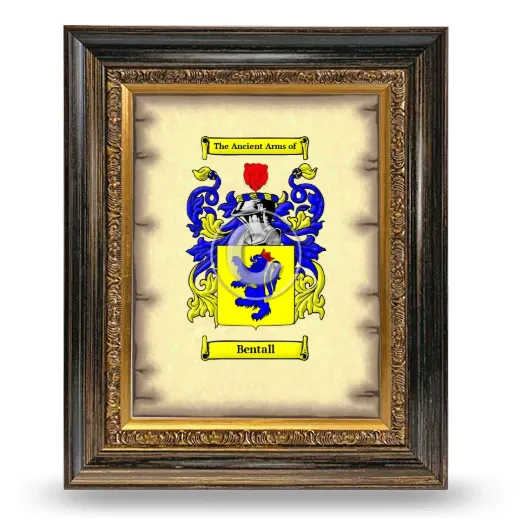 Bentall Coat of Arms Framed - Heirloom