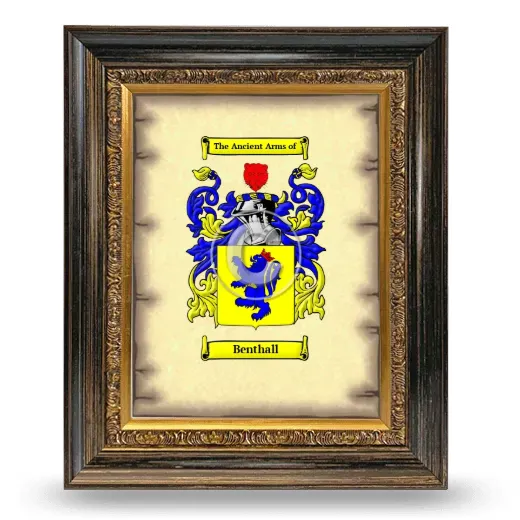 Benthall Coat of Arms Framed - Heirloom