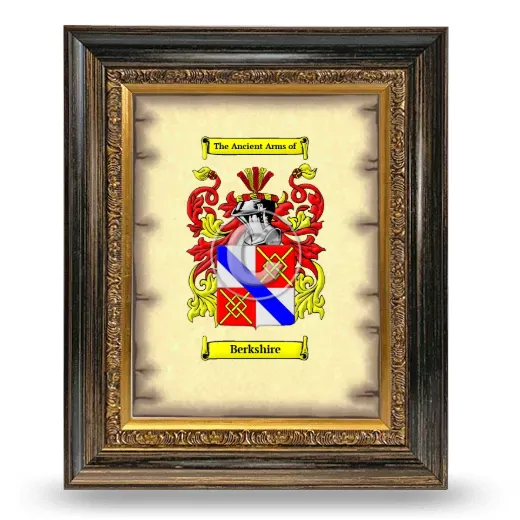 Berkshire Coat of Arms Framed - Heirloom