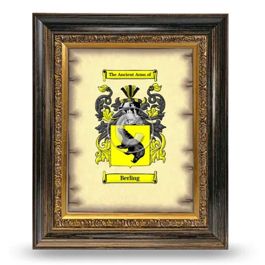 Berling Coat of Arms Framed - Heirloom