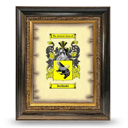 Berlinski Coat of Arms Framed - Heirloom