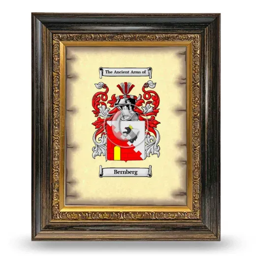 Bernberg Coat of Arms Framed - Heirloom