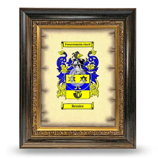 Bernice Coat of Arms Framed - Heirloom