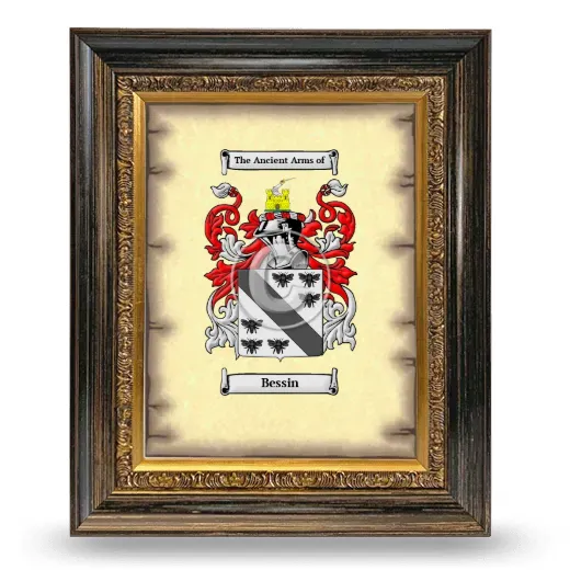Bessin Coat of Arms Framed - Heirloom