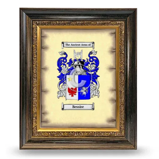 Bessire Coat of Arms Framed - Heirloom