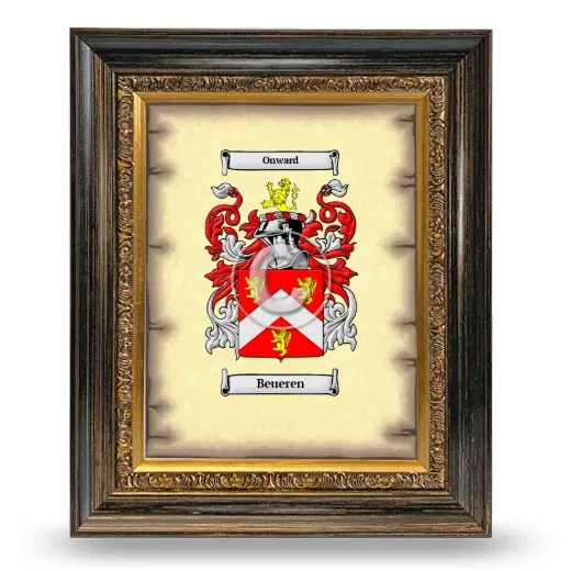 Beueren Coat of Arms Framed - Heirloom