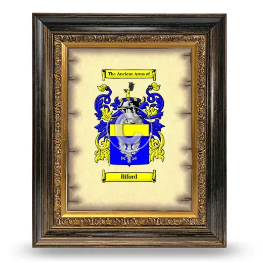Biford Coat of Arms Framed - Heirloom