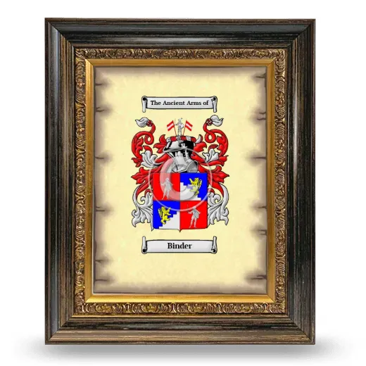 Binder Coat of Arms Framed - Heirloom