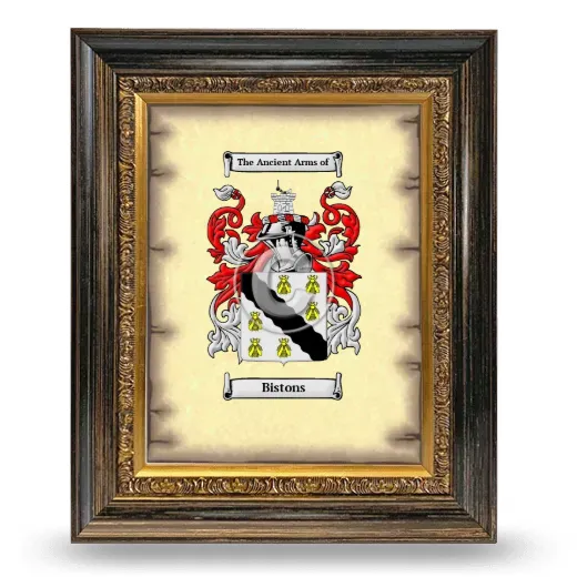 Bistons Coat of Arms Framed - Heirloom