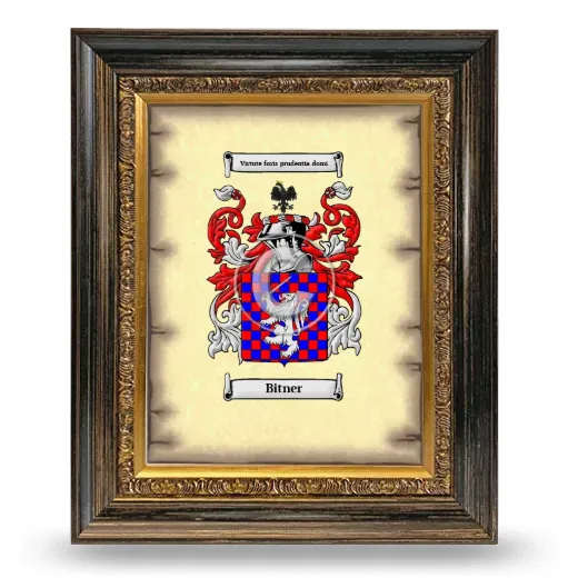 Bitner Coat of Arms Framed - Heirloom