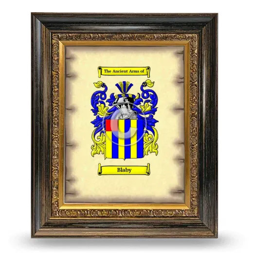 Blaby Coat of Arms Framed - Heirloom