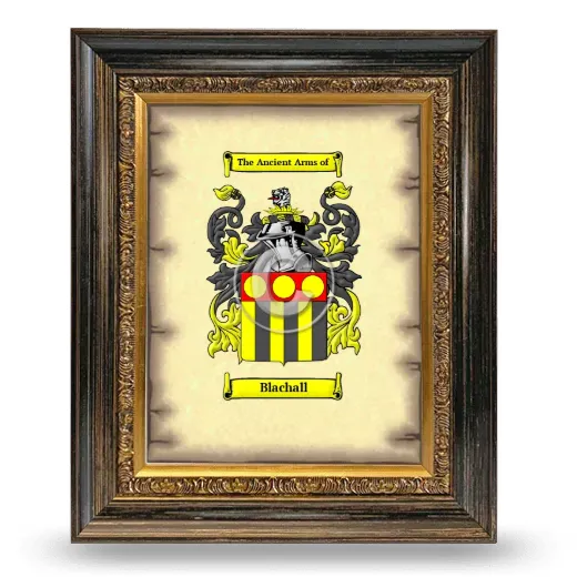 Blachall Coat of Arms Framed - Heirloom